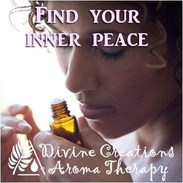 Find inner peace with essential oils. Diffuse, breathe deep, apply oils as perfume, relieve stress, anxiety